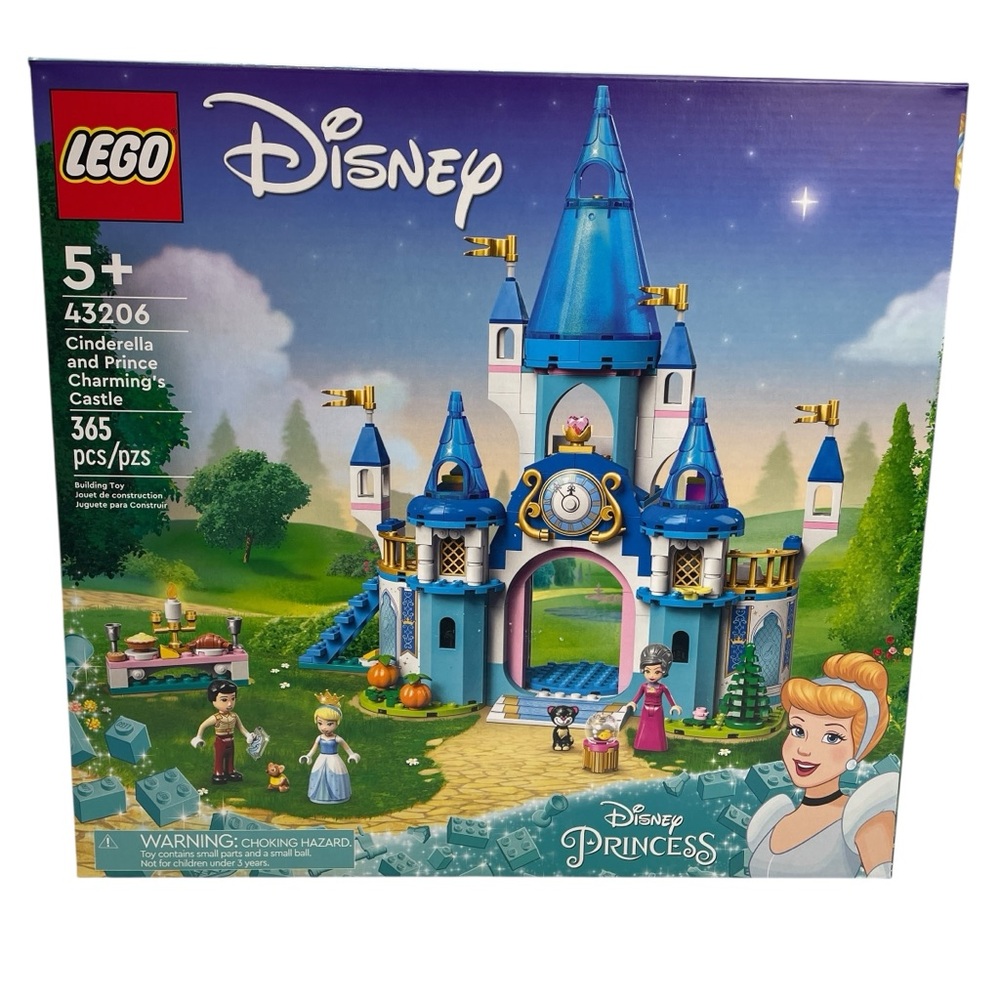 LEGO 43206 Disney Cinderella and Prince Charming's Castle 365 pcs Ages 5+ NEW